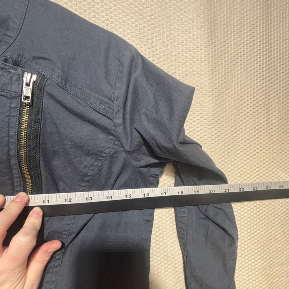 CAbi Women's Gray Twilight Asymmetrical Moto Zip Jacket #3023 Size Small - Picture 8 of 10